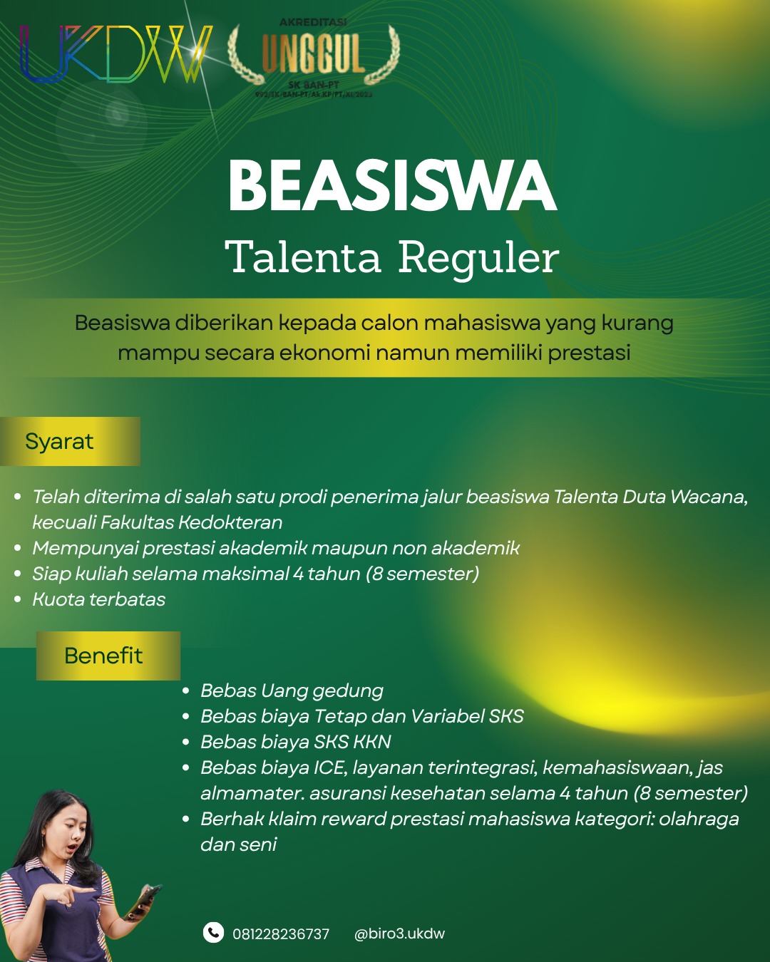 Flyer Regular Talent Scholarship