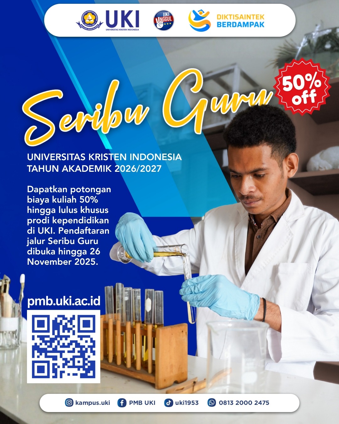 Flyer UKI Seribu Guru Scholarship